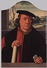 Barthel Bruyn Canvas Paintings - Burgomaster Arnold von Brauweiler